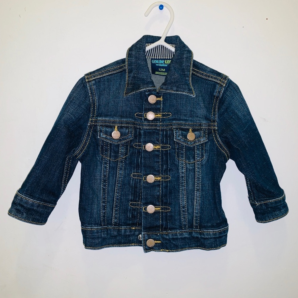 EUC denim Jacket Size 12 Months